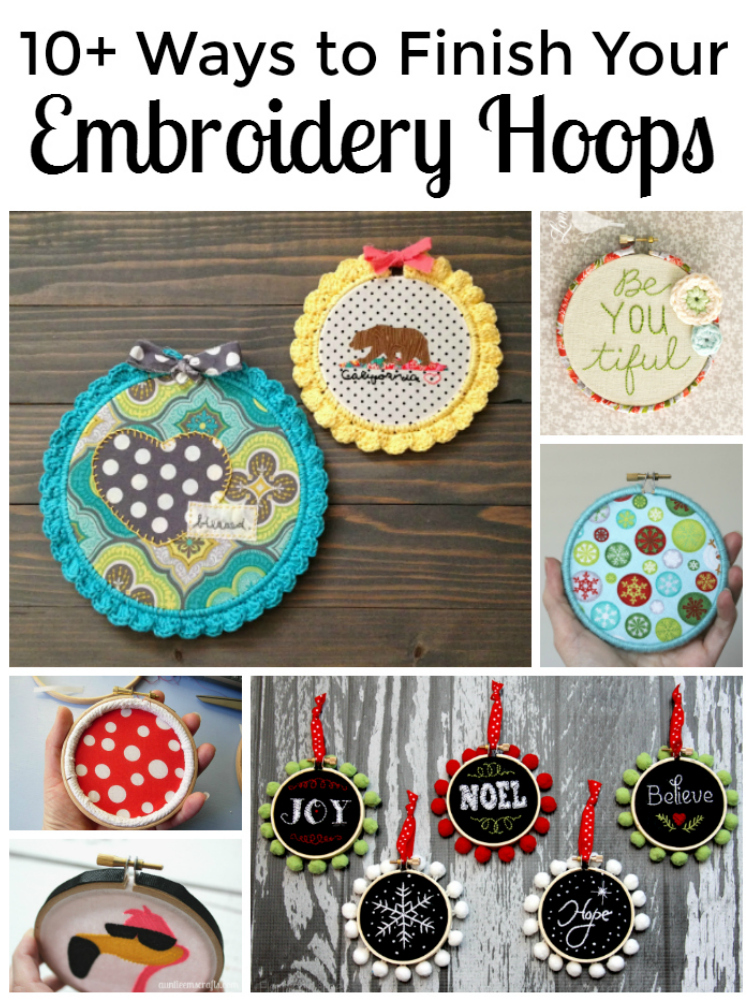 10+ Ways to Finish Your Embroidery Hoops | Auntie Em's Crafts